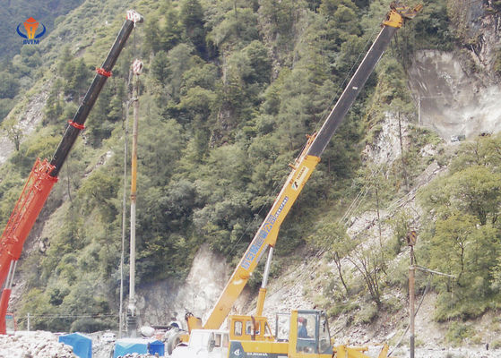 토양 개선 비브로플로트 장비 130KW 800-1200mm 작업 스파일 지름
